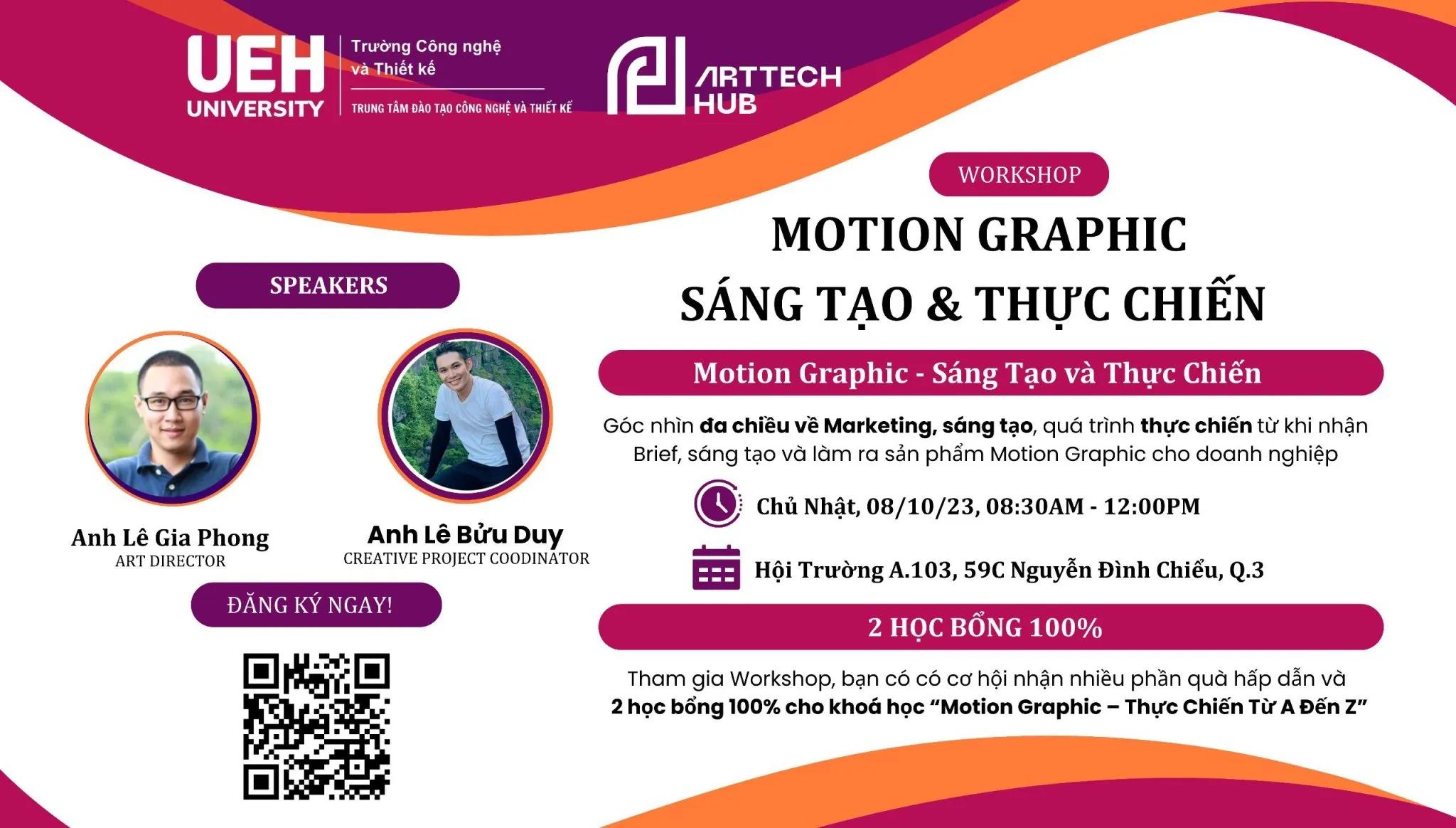 Workshop “Motion Graphic – Sáng Tạo Và Thực Chiến”