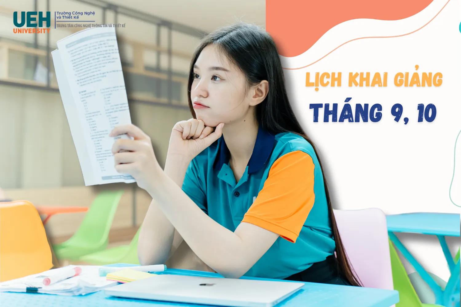 Khai giảng khoá học tháng 9, tháng 10