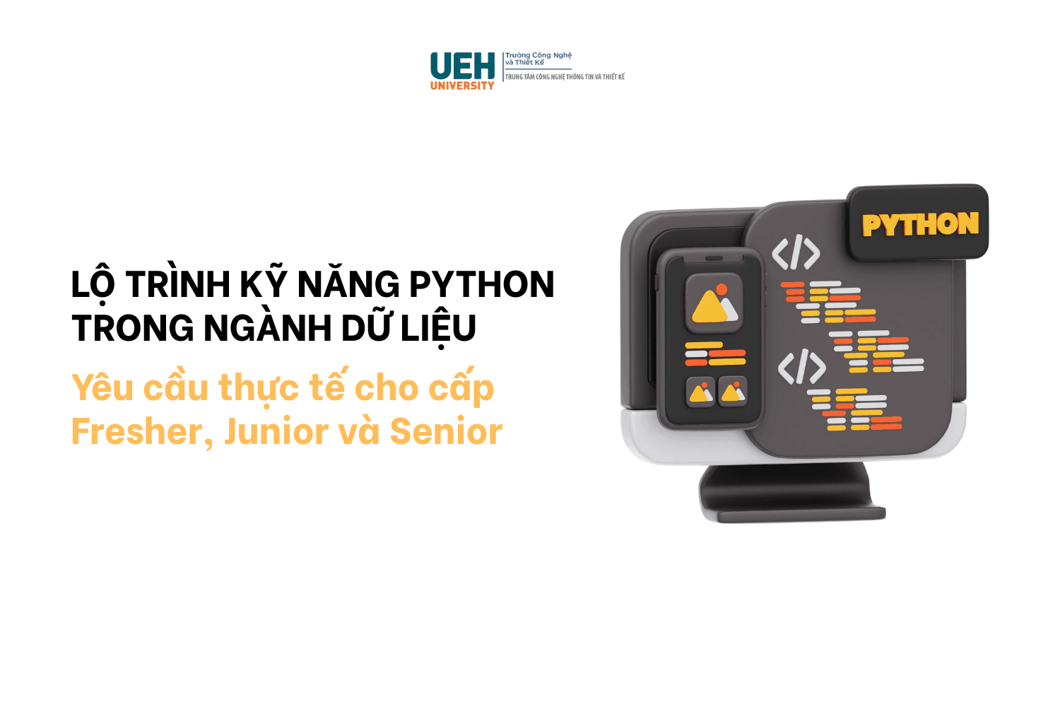 Lộ trình kỹ năng Python trong ngành dữ liệu: Yêu cầu thực tế cho cấp Fresher, Junior và Senior