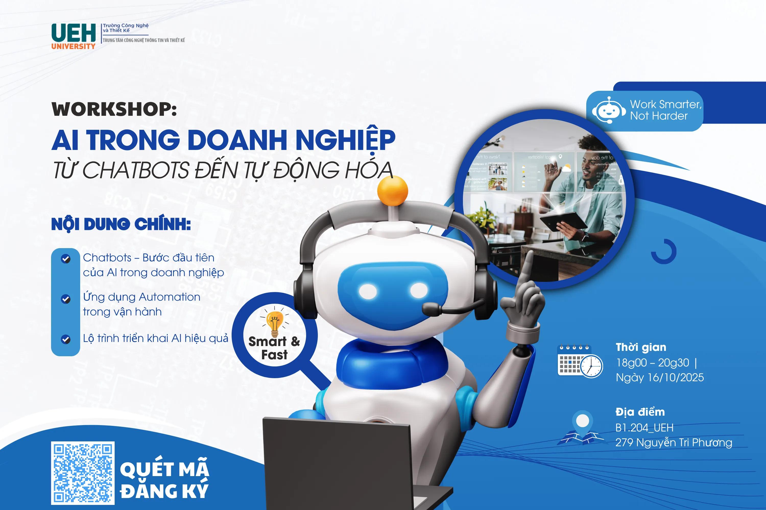 [Workshop] AI trong doanh nghiệp – Từ Chatbots đến Tự động hóa