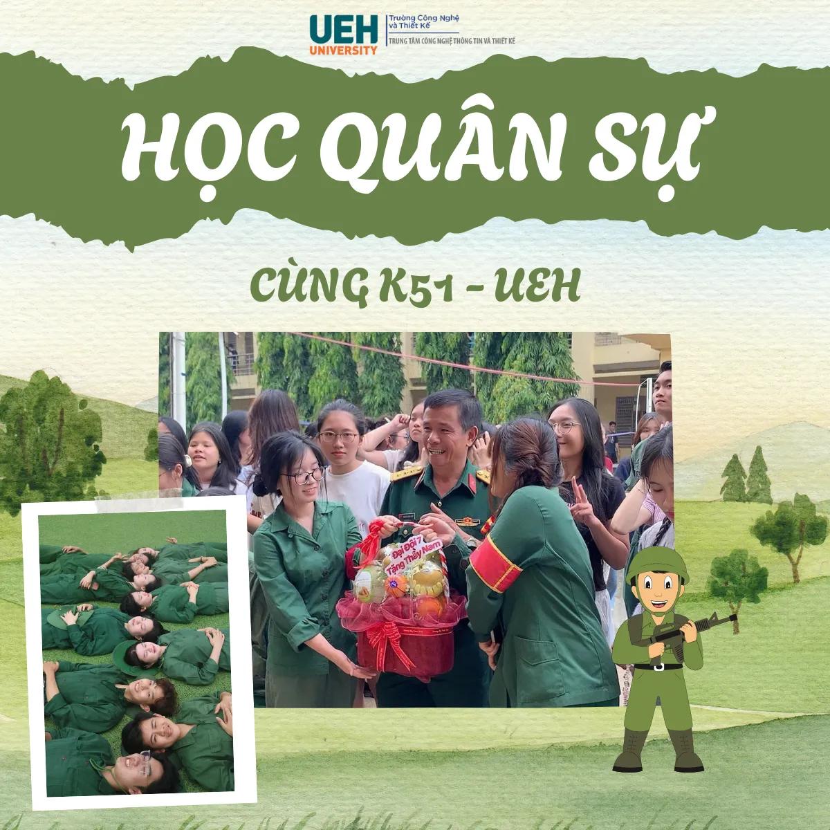Từ giảng đường đến Quân khu 7: Trải nghiệm đi quân sự của sinh viên K51 UEH