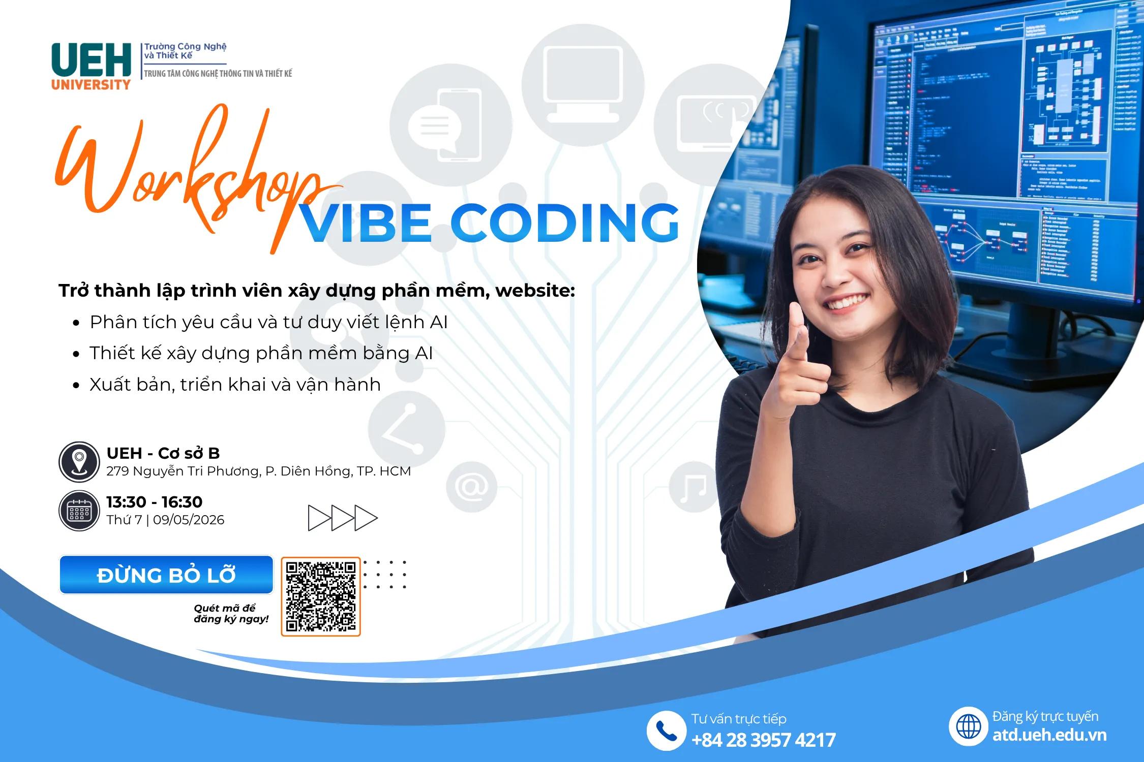 [WORKSHOP] VIBE CODING: XÂY DỰNG WEBSITE BẰNG AI – TỪ Ý TƯỞNG ĐẾN SẢN PHẨM THỰC TIỄN