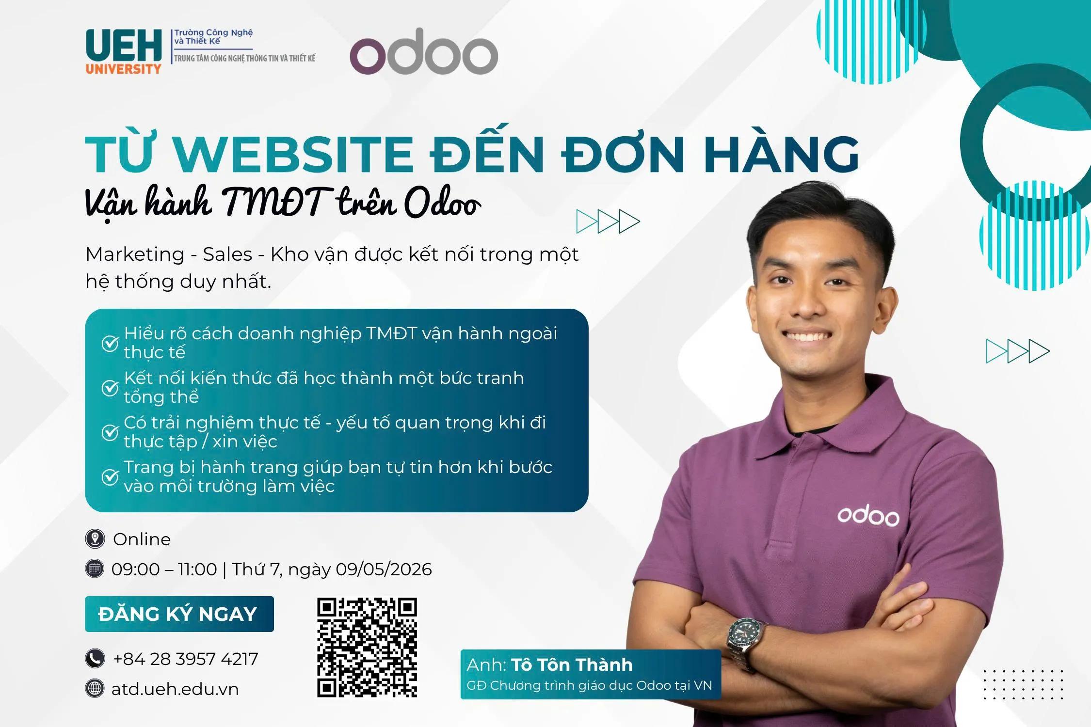 [WORKSHOP] TỪ WEBSITE ĐẾN ĐƠN HÀNG – VẬN HÀNH THƯƠNG MẠI ĐIỆN TỬ TRÊN ODOO