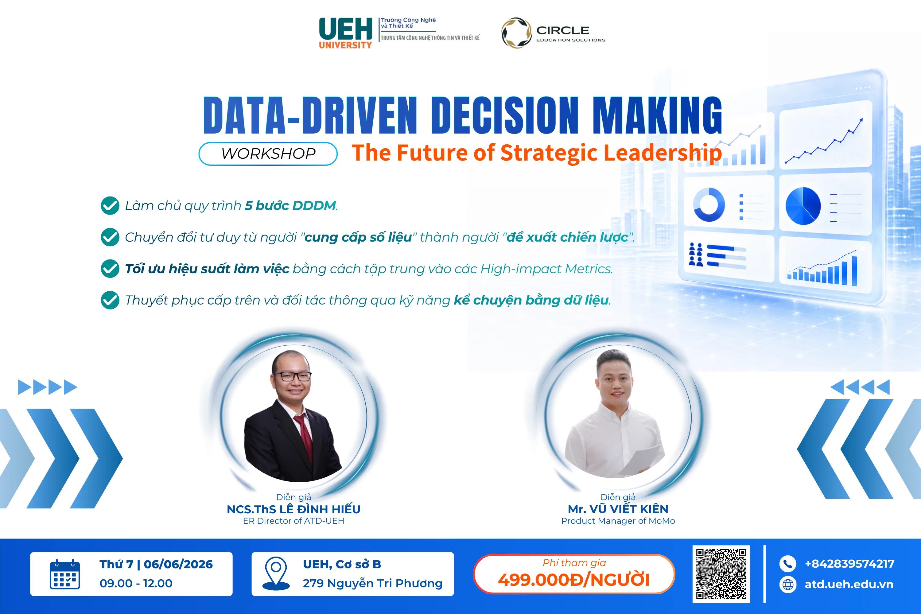 WORKSHOP "DATA-DRIVEN DECISION MAKING": NÂNG TẦM TƯ DUY CHIẾN LƯỢC - BƯỚC ĐỆM TRỞ THÀNH NHÀ LÃNH ĐẠO TƯƠNG LAI