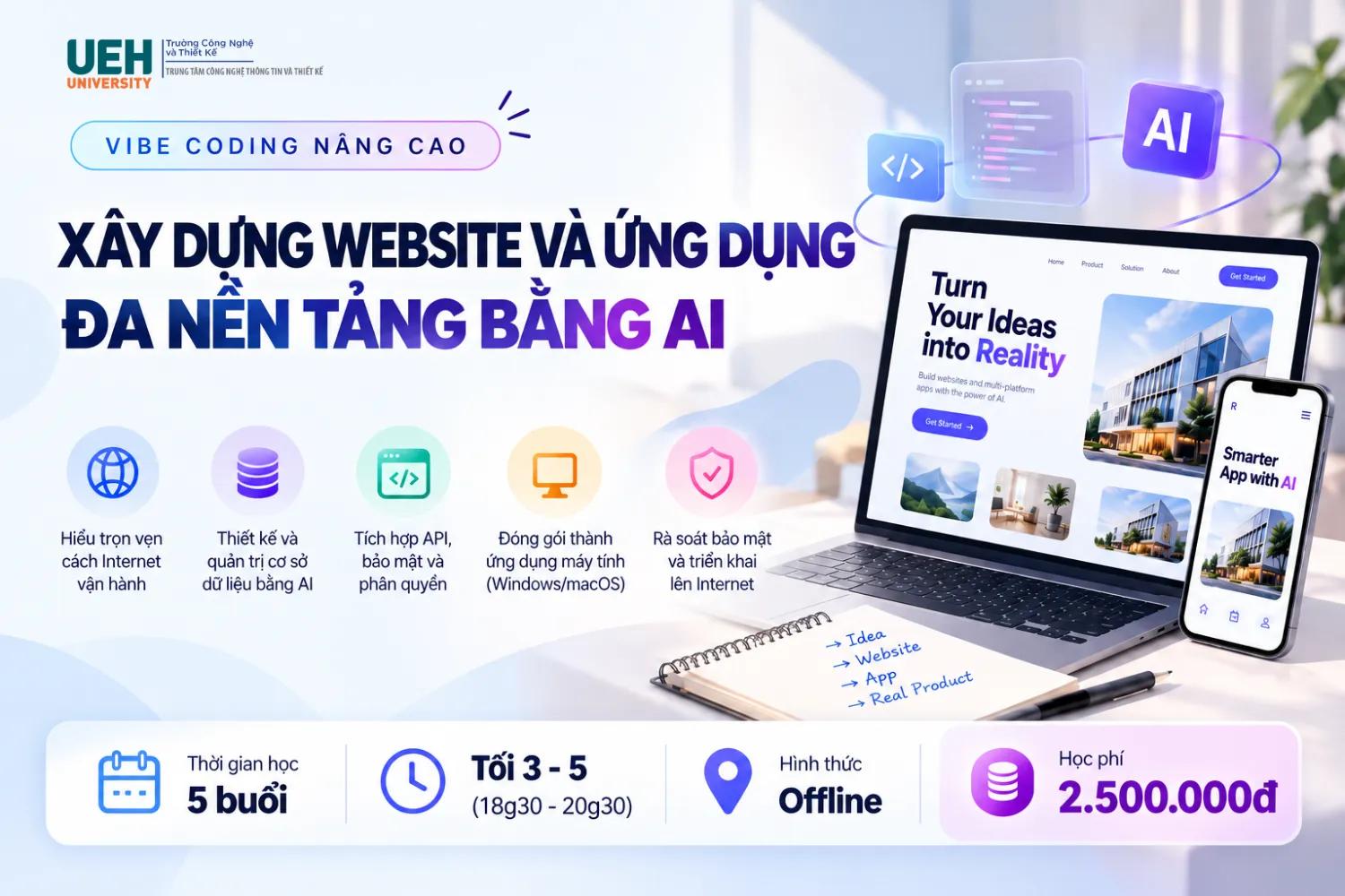 VIBE CODING NÂNG CAO XÂY DỰNG WEBSITE VÀ ỨNG DỤNG ĐA NỀN TẢNG BẰNG AI